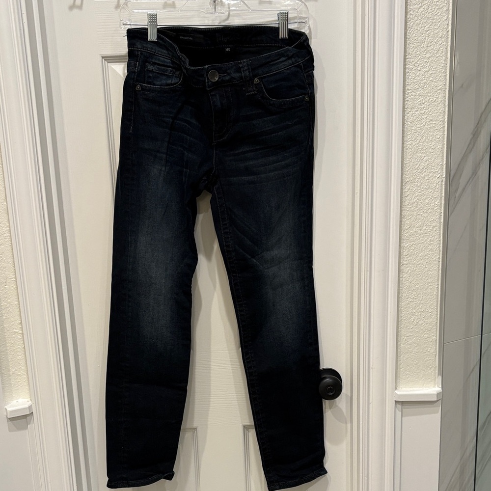 Kut from the Kloth Dark Wash Straight Leg Jeans